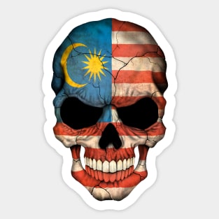 Malaysian Flag Skull Sticker